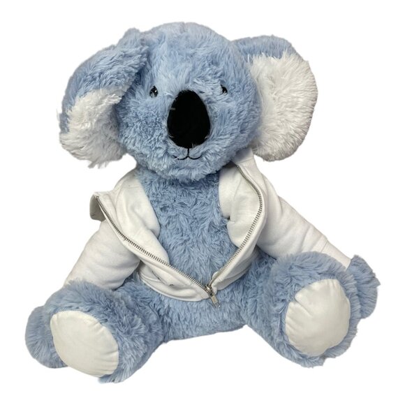 Midwood Brands Blue Koala Bear Plush Stuffed Animal Toy With Kids Sweatshirt - Picture 12 of 14